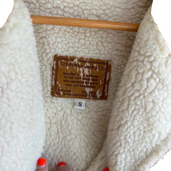 Calvin Klein Wool Vest Yellow Small - Picture 4 of 9